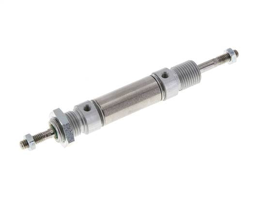 ISO 6432 Round Double Acting Cylinder 16-10mm - Magnetic - Male Threaded - Double Rod
