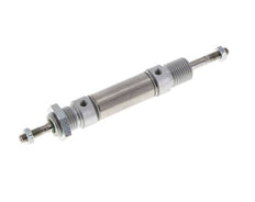 ISO 6432 Round Double Acting Cylinder 16-10mm - Magnetic - Male Threaded - Double Rod