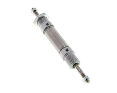 ISO 6432 Round Double Acting Cylinder 16-10mm - Magnetic - Male Threaded - Double Rod