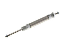 ISO 6432 Round Double Acting Cylinder 16-40mm - Magnetic - Male Threaded - Double Rod