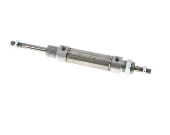 ISO 6432 Round Double Acting Cylinder 25-40mm - Magnetic - Male Threaded - Double Rod