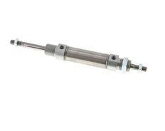 ISO 6432 Round Double Acting Cylinder 25-40mm - Magnetic - Male Threaded - Double Rod