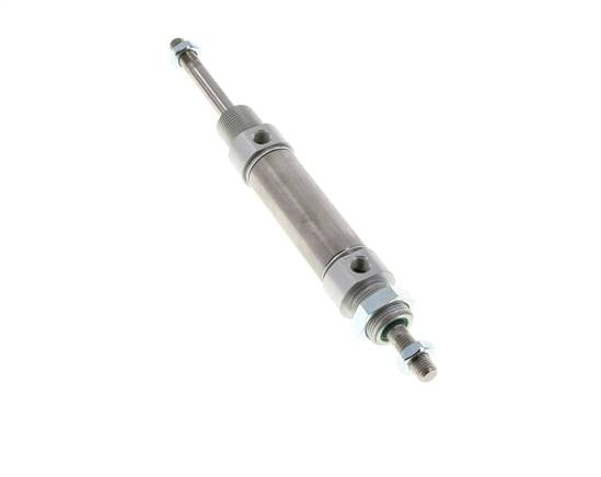 ISO 6432 Round Double Acting Cylinder 25-40mm - Magnetic - Male Threaded - Double Rod