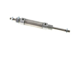 ISO 6432 Round Double Acting Cylinder 25-40mm - Magnetic - Male Threaded - Double Rod