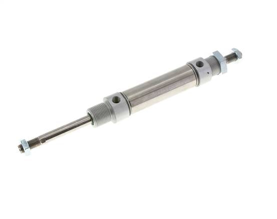 ISO 6432 Round Double Acting Cylinder 25-50mm - Magnetic - Male Threaded - Double Rod