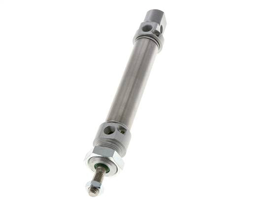 ISO 6432 Round Double Acting Cylinder 20-65mm - Magnetic - Damping