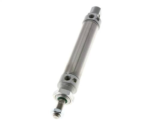ISO 6432 Round Double Acting Cylinder 25-80mm - Magnetic - Damping