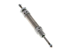 ISO 6432 Round Double Acting Cylinder 16-25mm - Magnetic - Damping - Male Threaded - Double Rod