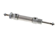 ISO 6432 Round Double Acting Cylinder 20-25mm - Magnetic - Damping - Male Threaded - Double Rod