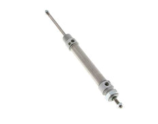 ISO 6432 Round Double Acting Cylinder 20-80mm - Magnetic - Damping - Male Threaded - Double Rod