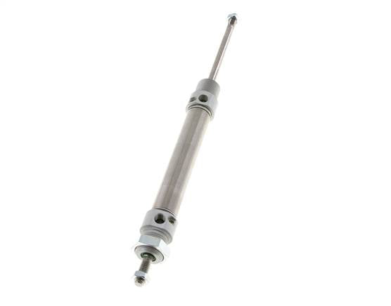 ISO 6432 Round Double Acting Cylinder 20-80mm - Magnetic - Damping - Male Threaded - Double Rod