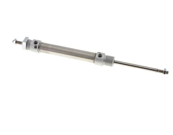 ISO 6432 Round Double Acting Cylinder 20-80mm - Magnetic - Damping - Male Threaded - Double Rod