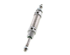 ISO 6432 Round Double Acting Cylinder 25-25mm - Magnetic - Damping - Male Threaded - Double Rod