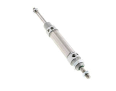 ISO 6432 Round Double Acting Cylinder 25-50mm - Magnetic - Damping - Male Threaded - Double Rod