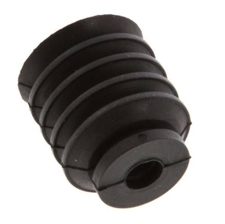 20mm Bellows CR Black Vacuum Suction Cup Stroke 16mm