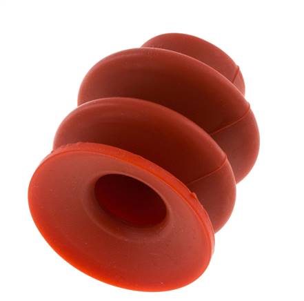 30mm Bellows Silicone Red Vacuum Suction Cup Stroke 13mm