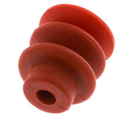 30mm Bellows Silicone Red Vacuum Suction Cup Stroke 13mm