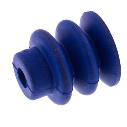 30mm Bellows PUR Blue Vacuum Suction Cup Stroke 13mm