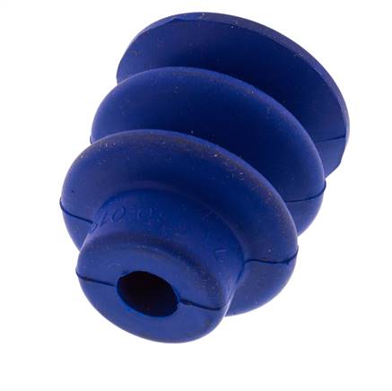 30mm Bellows PUR Blue Vacuum Suction Cup Stroke 13mm