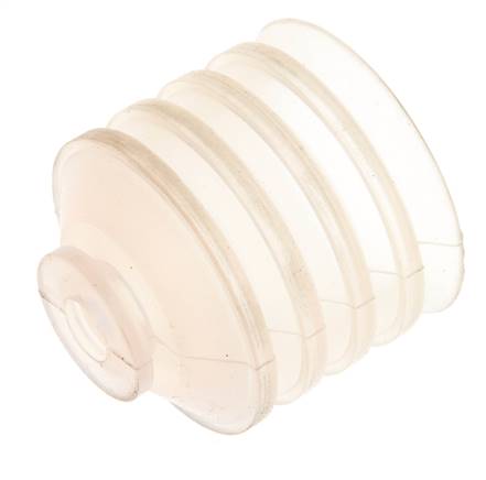 40mm Bellows Silicone Clear Vacuum Suction Cup Stroke 20mm