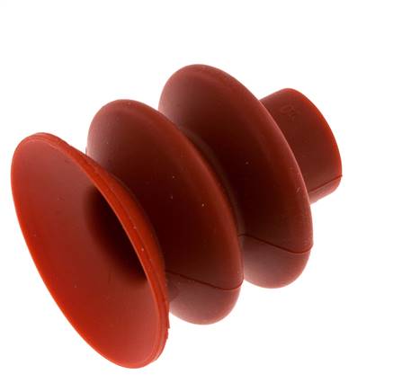 40mm Bellows Silicone Red Vacuum Suction Cup Stroke 20mm