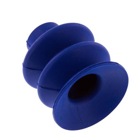 40mm Bellows PUR Blue Vacuum Suction Cup Stroke 20mm