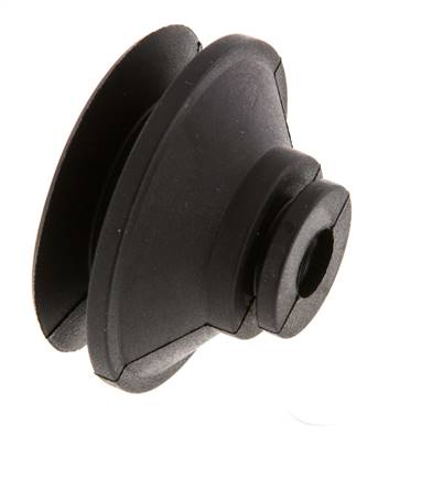 42mm Bellows CR Black Vacuum Suction Cup Stroke 9mm