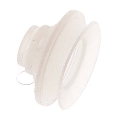 42mm Bellows Silicone Clear Vacuum Suction Cup Stroke 9mm