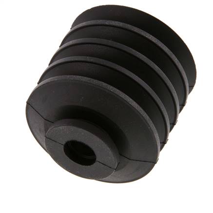 50mm Bellows CR Black Vacuum Suction Cup Stroke 30mm