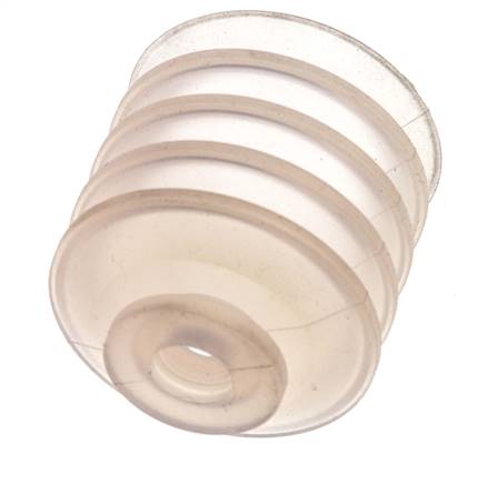 50mm Bellows Silicone Clear Vacuum Suction Cup Stroke 30mm