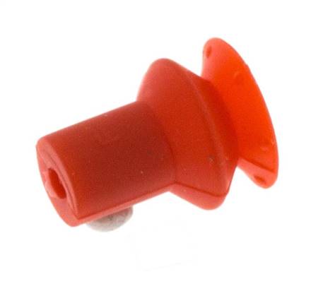 9mm Bellows Silicone Red Vacuum Suction Cup Stroke 3.5mm