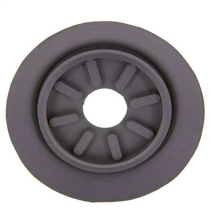 100mm Flat NBR Grey Vacuum Suction Cup G 1/4 inch Female Stroke 6mm Thin Lips