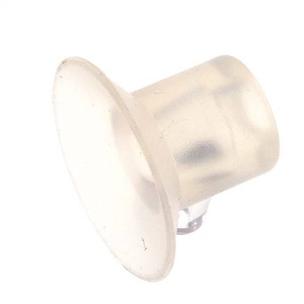 17mm Flat Silicone Clear Vacuum Suction Cup Stroke 2mm