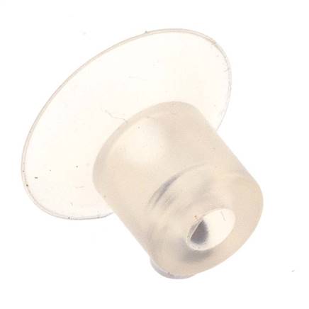 17mm Flat Silicone Clear Vacuum Suction Cup Stroke 2mm