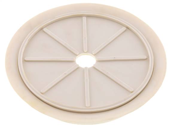 200mm Flat NRE White Vacuum Suction Cup G 1/2 inch Female Stroke 5mm Thin Lips