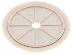 200mm Flat NRE White Vacuum Suction Cup G 1/2 inch Female Stroke 5mm Thin Lips