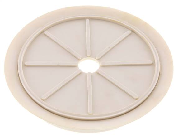 200mm Flat NRE White Vacuum Suction Cup G 1/2 inch Female Stroke 5mm Thin Lips