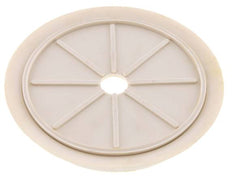 200mm Flat NRE White Vacuum Suction Cup G 1/2 inch Female Stroke 5mm Thin Lips