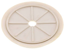 200mm Flat NRE White Vacuum Suction Cup G 1/2 inch Female Stroke 5mm Thin Lips