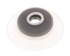 60mm Flat Silicone Clear Vacuum Suction Cup G 1/4 inch Female Stroke 5mm Robust Lips