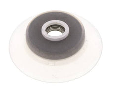 60mm Flat Silicone Clear Vacuum Suction Cup G 1/4 inch Female Stroke 5mm Robust Lips