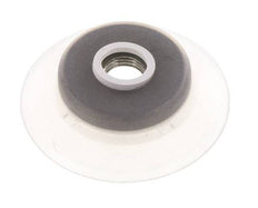 60mm Flat Silicone Clear Vacuum Suction Cup G 1/4 inch Female Stroke 5mm Robust Lips
