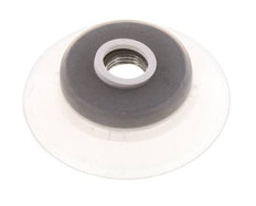 60mm Flat Silicone Clear Vacuum Suction Cup G 1/4 inch Female Stroke 5mm Robust Lips