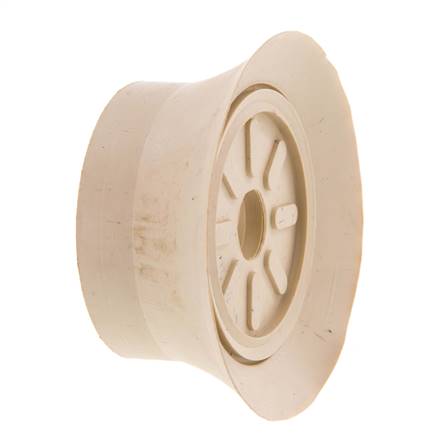 70mm Flat NR Beige Vacuum Suction Cup G 1/4 inch Female Stroke 6mm Thin Lips