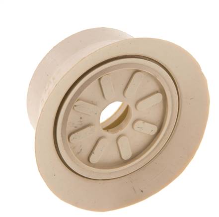70mm Flat NR Beige Vacuum Suction Cup G 1/4 inch Female Stroke 6mm Thin Lips
