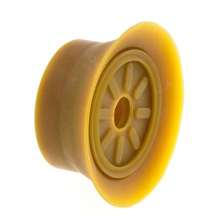 70mm Flat NRE Brown Vacuum Suction Cup G 1/4 inch Female Stroke 6mm Thin Lips