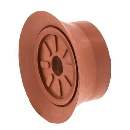 70mm Flat SBR Reddish brown Vacuum Suction Cup G 1/4 inch Female Stroke 6mm Thin Lips