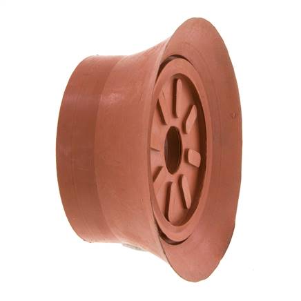 70mm Flat SBR Reddish brown Vacuum Suction Cup G 1/4 inch Female Stroke 6mm Thin Lips