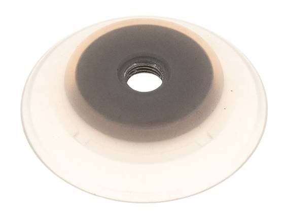 80mm Flat Silicone Clear Vacuum Suction Cup G 1/4 inch Female Stroke 6mm Robust Lips