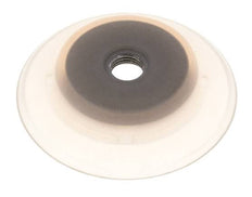 80mm Flat Silicone Clear Vacuum Suction Cup G 1/4 inch Female Stroke 6mm Robust Lips